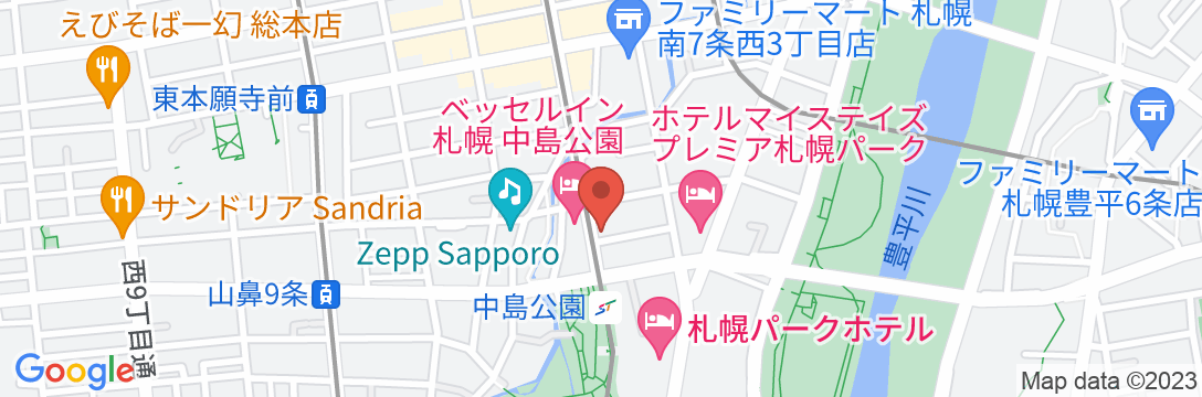 IYASU HOSTEL SAPPORO(いやすホステル札幌)の地図