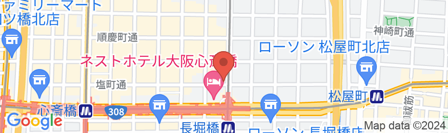 ホテルリブマックス心斎橋EASTの地図