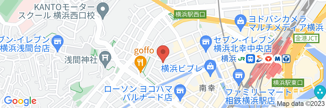 ホテルリブマックス横浜駅西口の地図