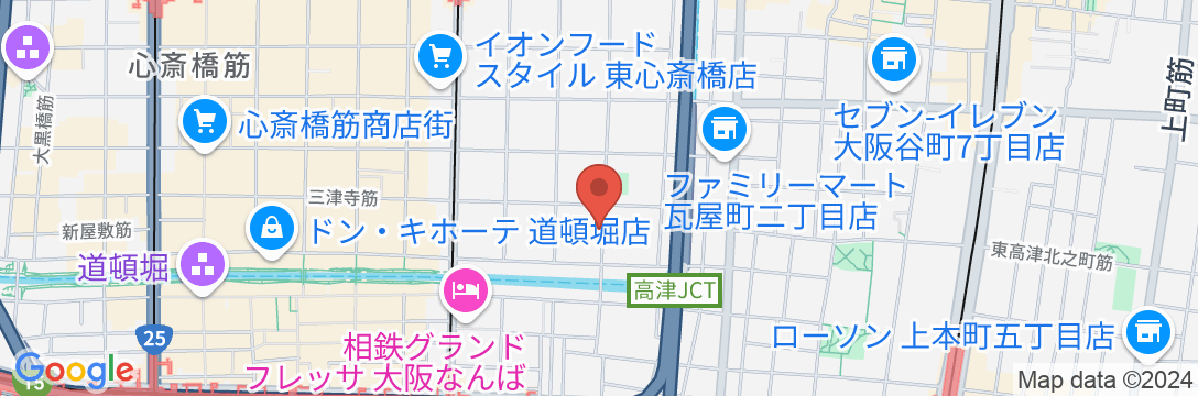 SARASA HOTEL道頓堀(サラサ ホテル道頓堀)の地図