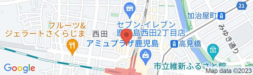 ネム〜ル 鹿児島中央駅の地図
