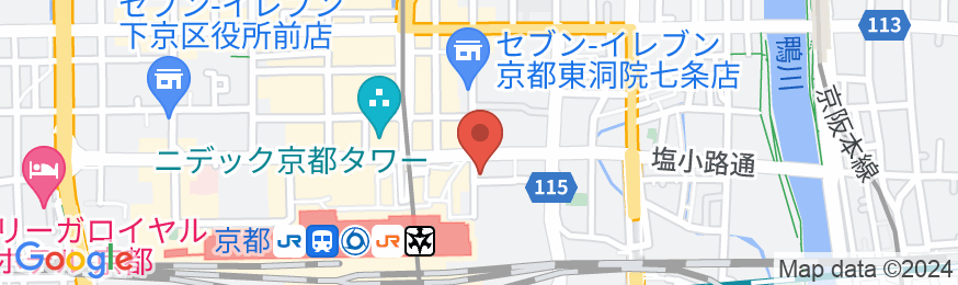 三井ガーデンホテル京都駅前の地図
