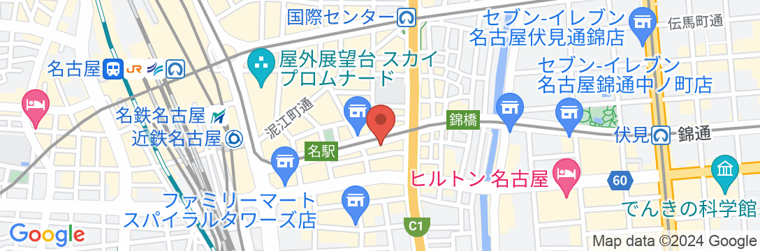 コンパスホテル名古屋(旧アットインホテル名古屋駅)の地図