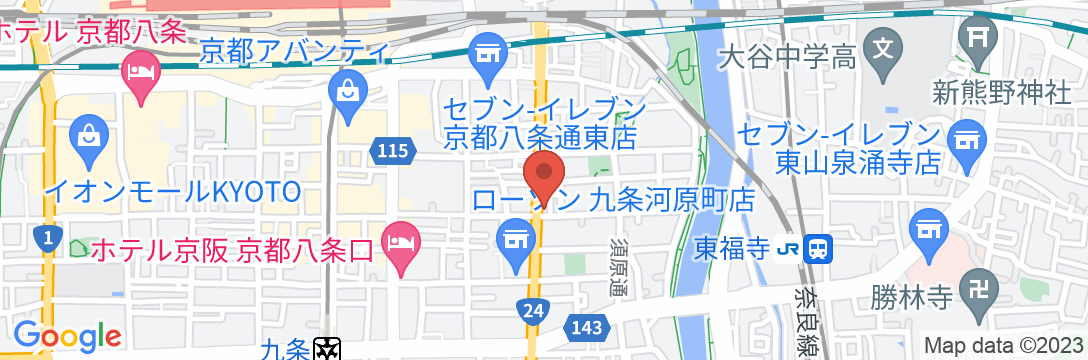 京都クリスタルホテルIIIの地図
