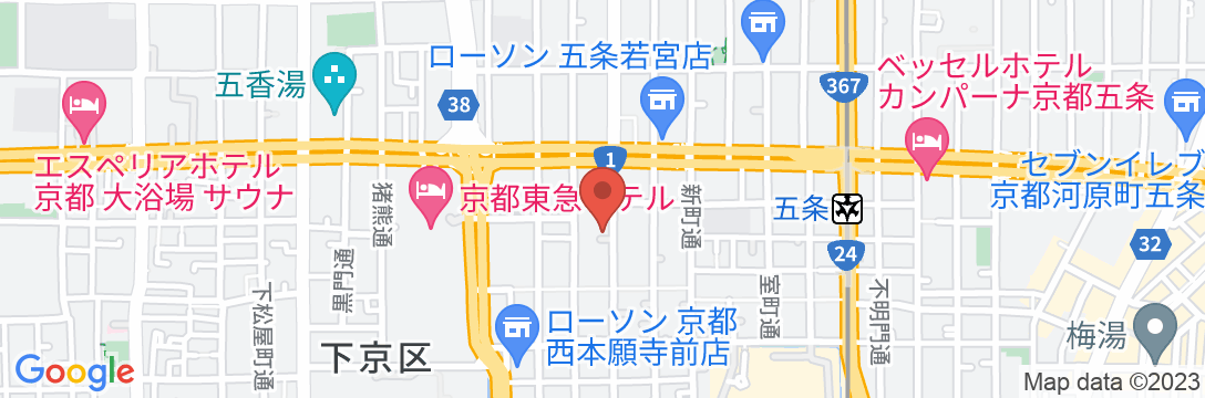 Stay SAKURA(ステイサクラ)京都 東本願寺Iの地図