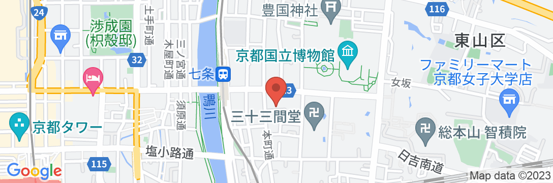 京アンスイン(Kyo-Anthu Inn)の地図