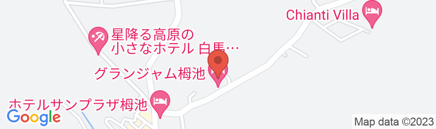 白馬姫川温泉 アプライジングホテルズ グランジャム栂池の地図
