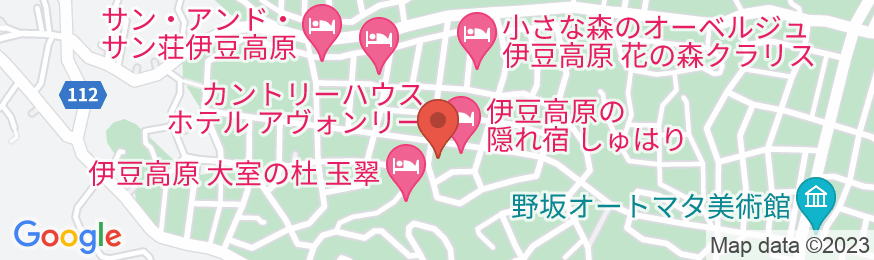 ペット&スパホテル伊豆高原の地図