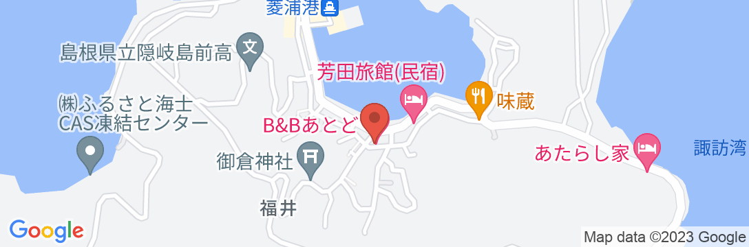 B&B あとど<隠岐諸島>の地図