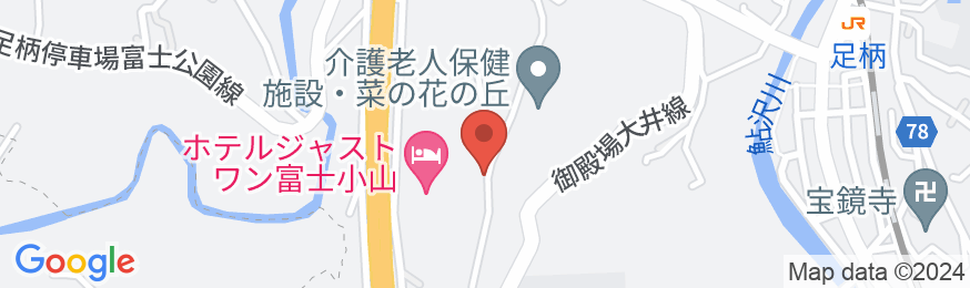 ホテルジャストワン富士小山の地図