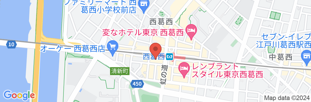 hotel MONday 東京西葛西の地図