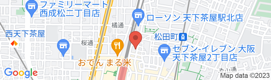ゲストハウス大阪「天下茶屋駅前館」の地図