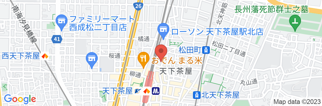 ゲストハウス大阪「天下茶屋駅前館」の地図