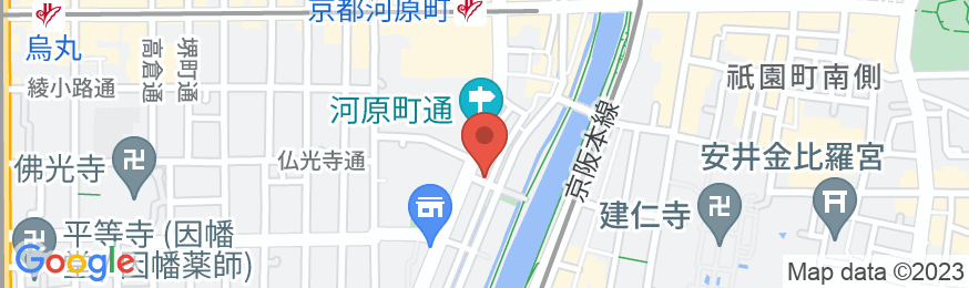 R&Bホテル京都四条河原町の地図