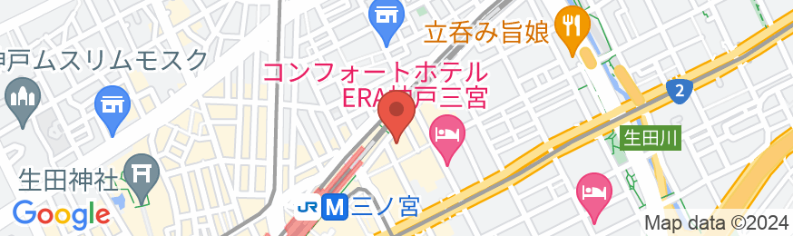 相鉄フレッサイン 神戸三宮の地図