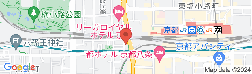 ホテルエクセレンス・京都駅西の地図