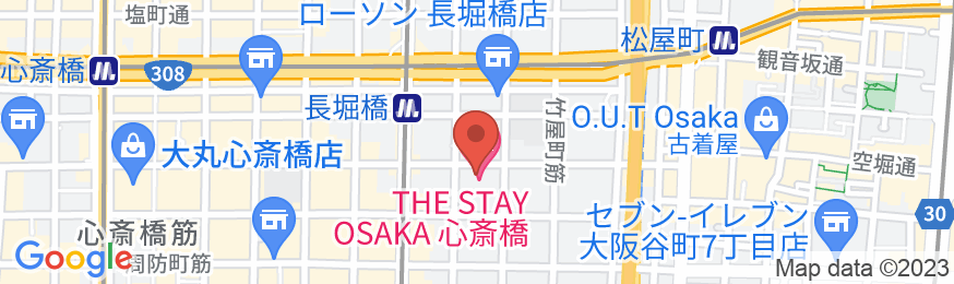 THE STAY OSAKA 心斎橋の地図