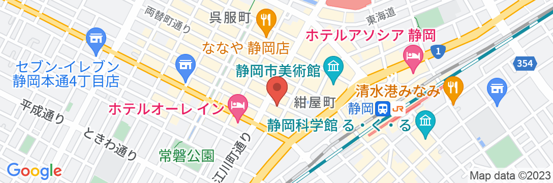アパホテル〈静岡駅北〉(全室禁煙)の地図