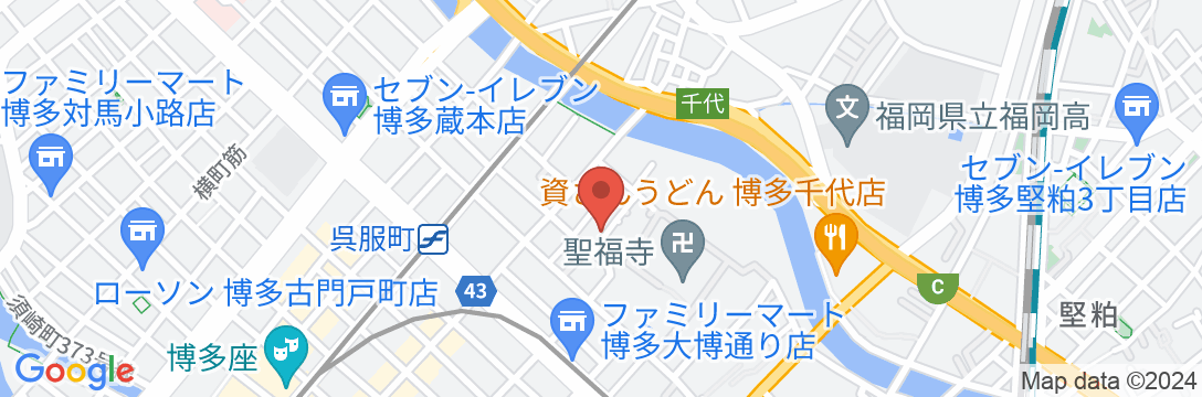 ホテル 東興 博多・祇園の地図