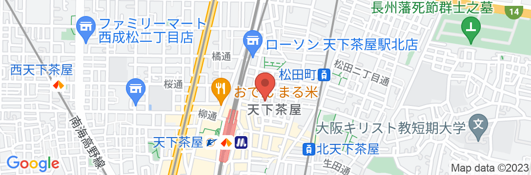 大阪ゲストハウスSAYURI 駅前5号館の地図