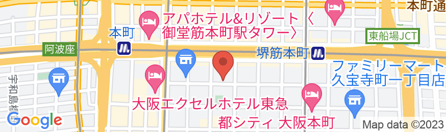 ホテルリブマックス大阪本町の地図