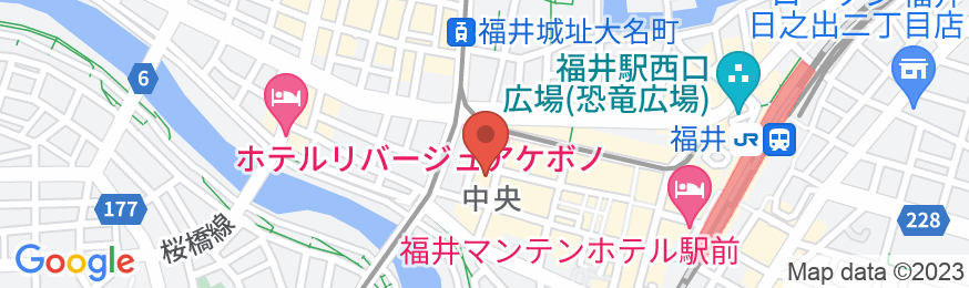 天然温泉 羽二重の湯 ドーミーインPREMIUM福井(ドーミーイン・御宿野乃 ホテルズグループ)の地図