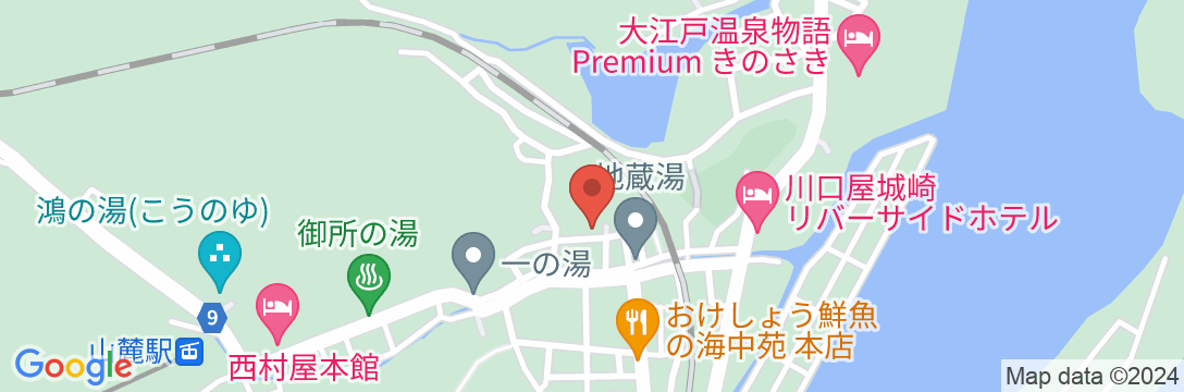 錦水旅館の地図