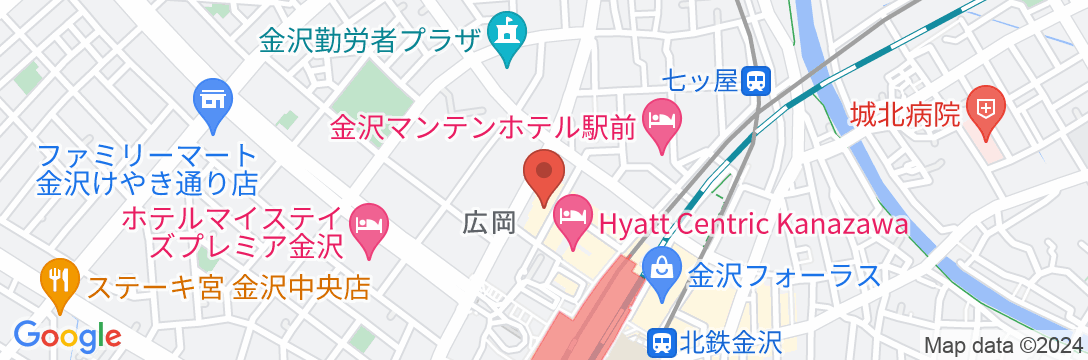 ダイワロイネットホテル金沢MIYABIの地図