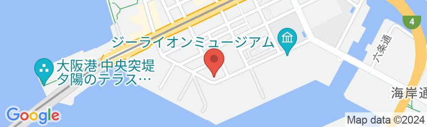 ファミリーロッジ旅籠屋・大阪港店の地図