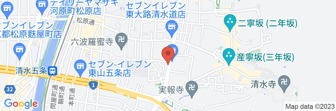 Stay SAKURA・京都 清水五条の地図