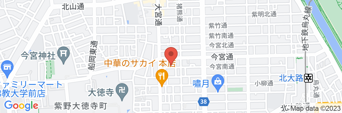 香柏 大徳寺の地図