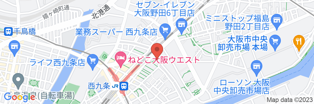 SEKAI HOTEL 西九条の地図