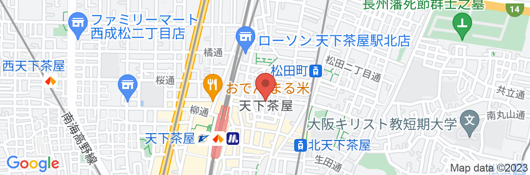 大阪ゲストハウス 天下茶屋駅前3号館の地図