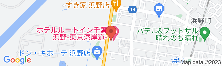 ホテルルートイン千葉浜野-東京湾岸道-の地図