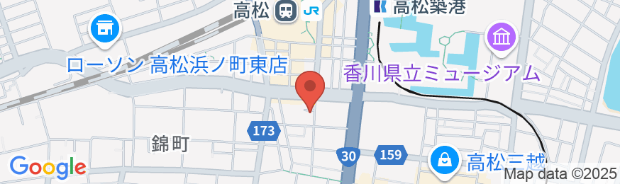 ALPHABED INN 高松駅前の地図