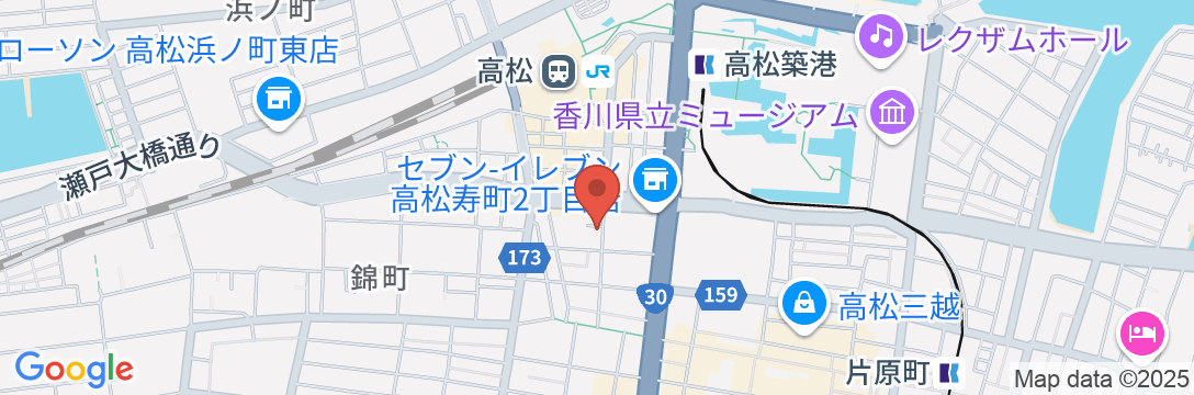 ALPHABED INN 高松駅前の地図