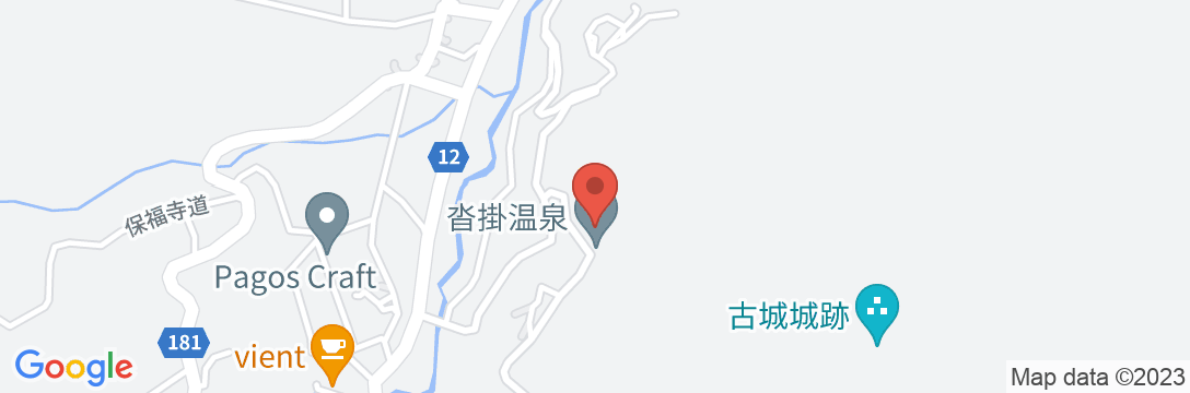 沓掛温泉 叶屋旅館<長野県>の地図