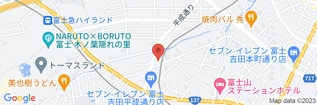 Rakuten STAY HOUSE x WILL STYLE 富士吉田松山の地図