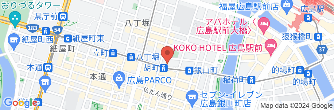 ネストホテル広島八丁堀の地図