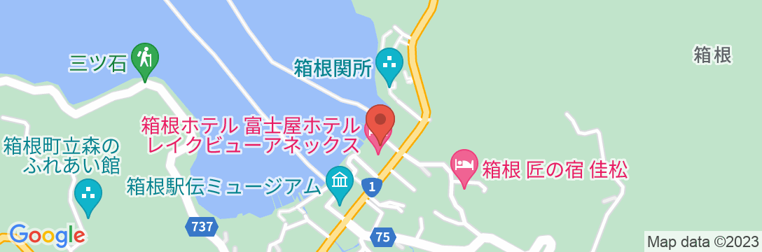 箱根ホテル 富士屋ホテルレイクビューアネックスの地図