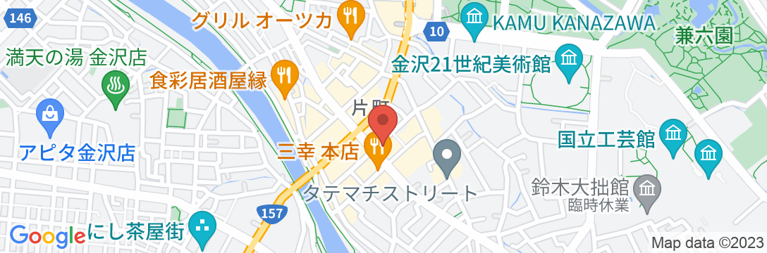 ホテルトレンド金沢片町の地図