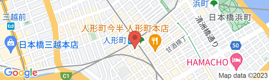 ホテルリブマックス日本橋人形町の地図