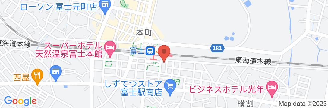 ホテルリブマックスBUDGET富士駅前の地図