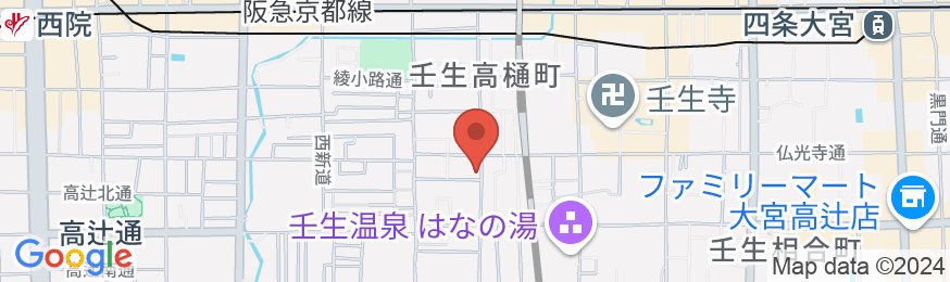 壬生庵の地図