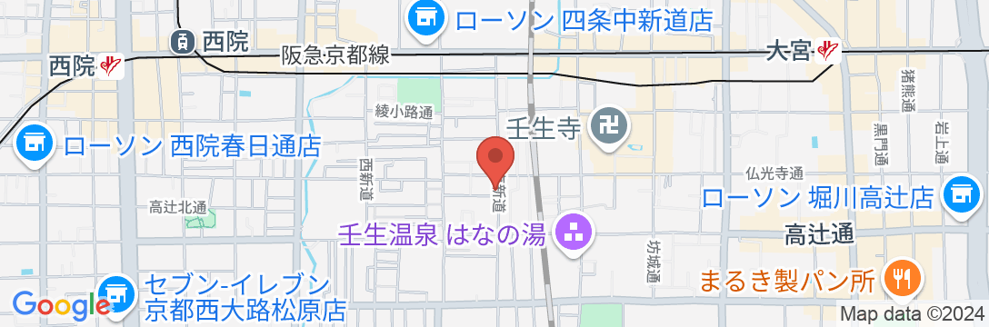 壬生庵の地図