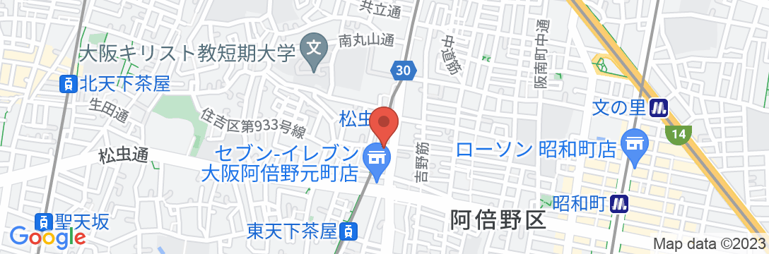HOTEL STATE TENNOJI(ホテル ステイト てんのうじ)の地図