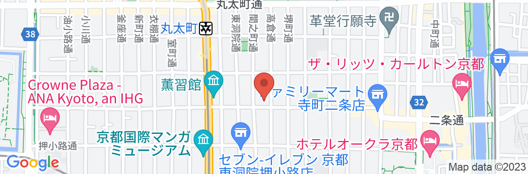 トモヤレジデンスホテル京都 二条高倉の地図