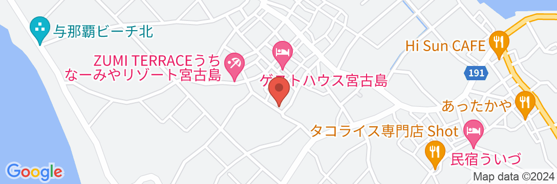 Rakuten STAY VILLA 宮古島 前浜ビーチ<宮古島>の地図