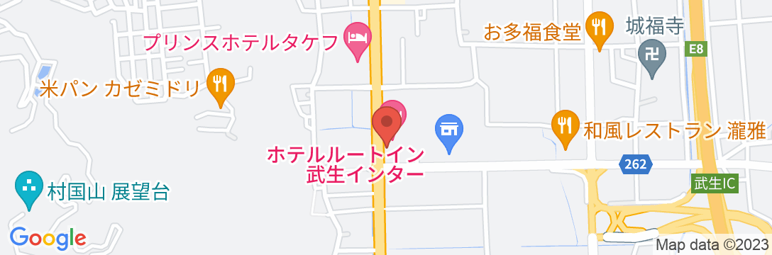 ホテルルートイン武生インターの地図