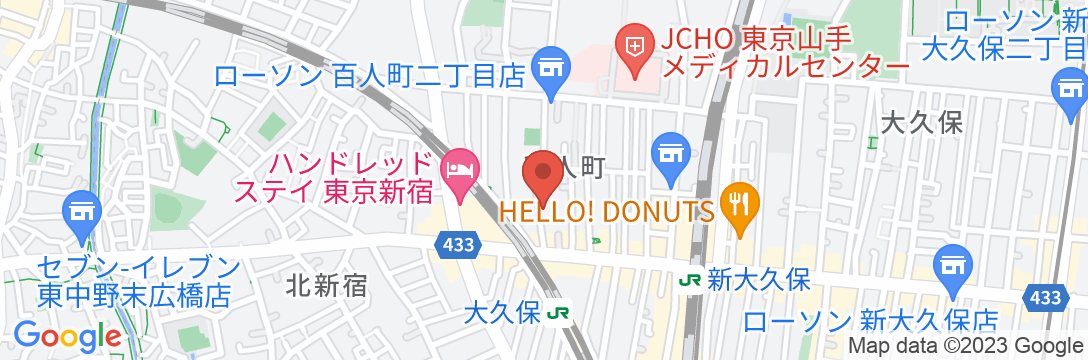 HOTEL KOYAMA SHINJUKUの地図